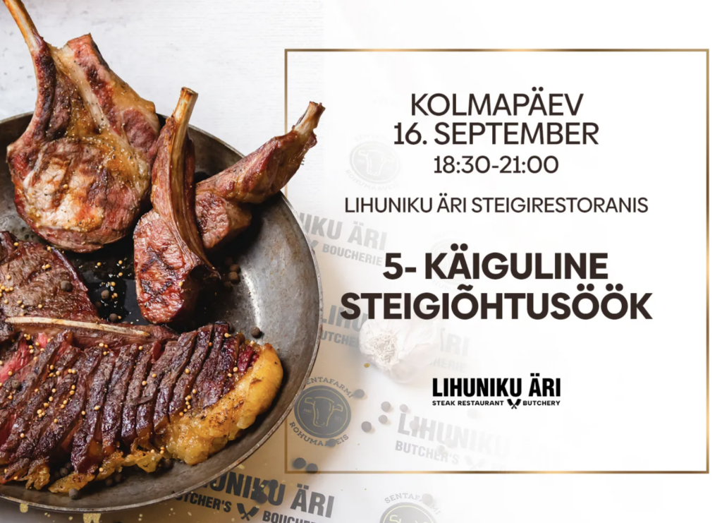 5-käiguline steigiõhtusöök